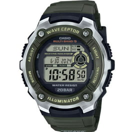 Casio World Time Illuminator Watch With Orange Ballistic Nylon Strap,  AE-1200WH-1AVEF 