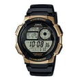 thumbnail image 1 of Casio Men's World Time Digital Sport Watch, Black/Gold AE1000W-1A3V, 1 of 4