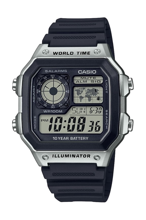 Men's World Time Multifunction Watch AE1200WH-1CV