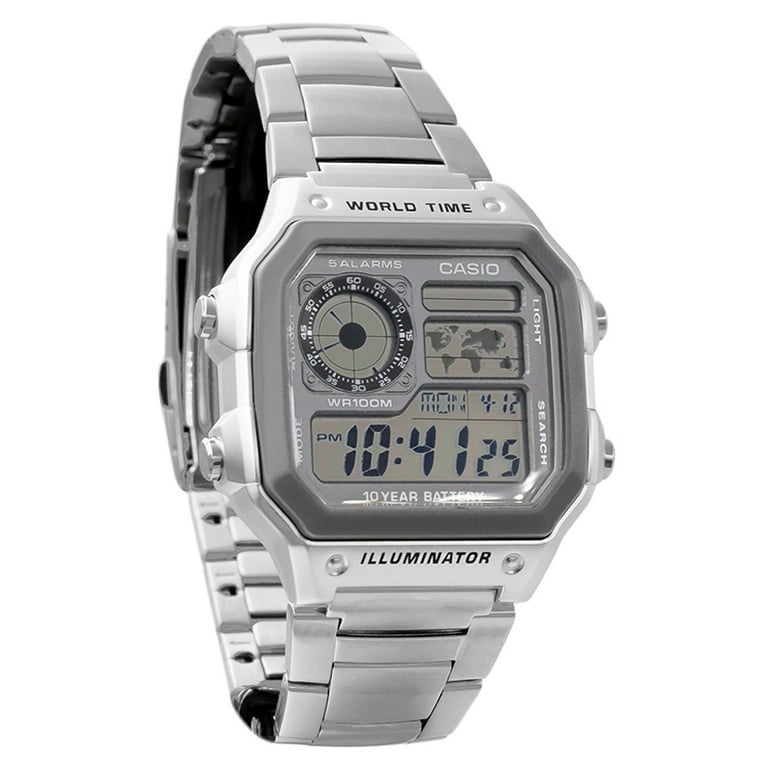 George Eliot fossil Umeki Casio Men's World Time Sport Watch, Stainless Steel Bracelet - Walmart.com