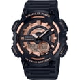 thumbnail image 1 of Casio Men's World Time Telememo Black and Rose Gold Sport Watch AEQ110W-1A3V, 1 of 5