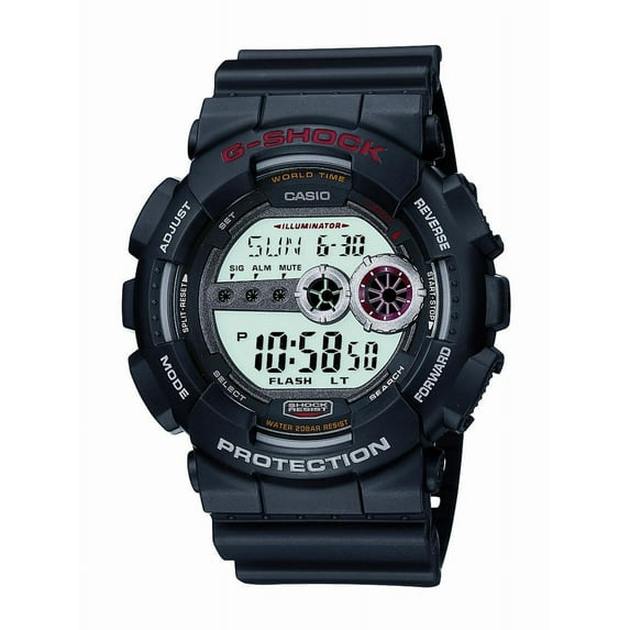 Casio Men's XL Series G-Shock Quartz 200M WR Shock Resistant Resin Color: Black (Model GD100-1A)