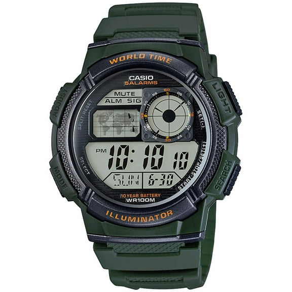 Casio Mens Watch Illuminator Digital Casual Quartz Watch AE-1000W-3A