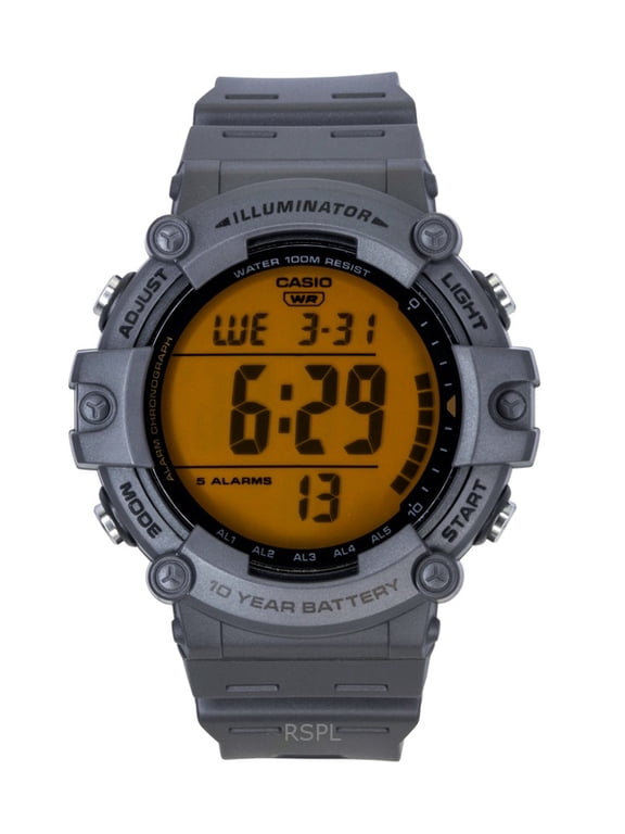 Multifunctional Digital Resin Strap Quartz AE-1500WHC-8AV 100M Men's Watch