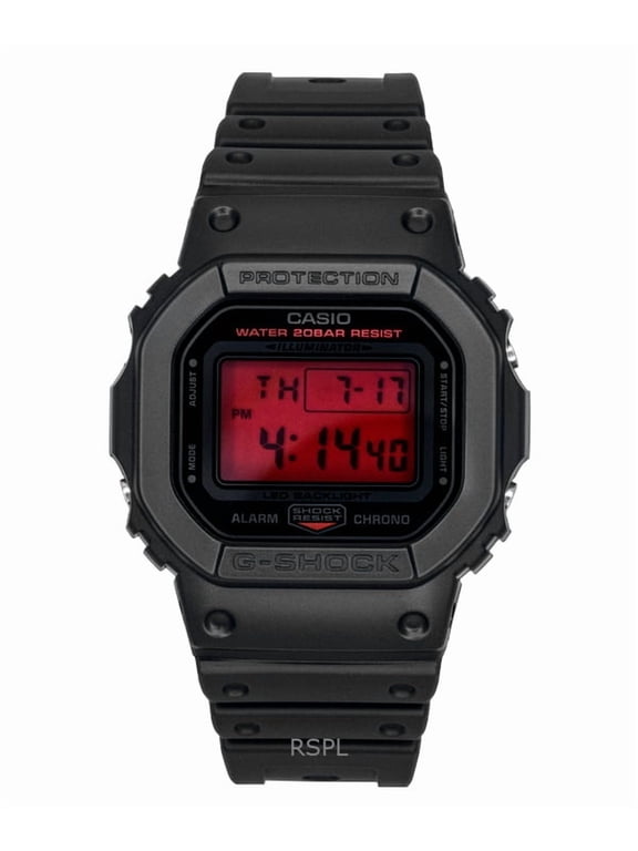Origin Digital Resin Strap Quartz DW-5600BBR-1 200M Men's Watch