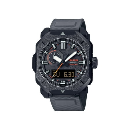 Casio PRO TREK Climber Line Triple-Sensor Atomic-Solar Watch - Men's, Gray