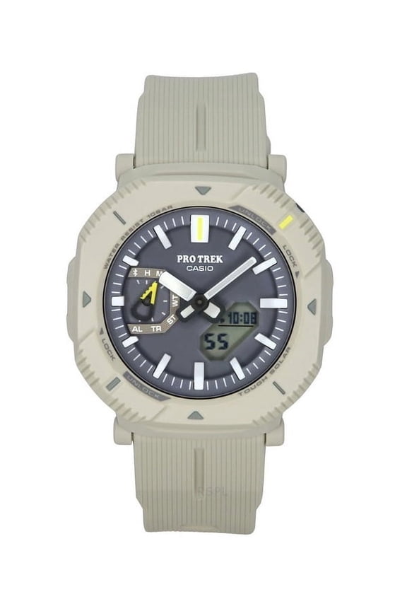 Pro Trek Analog Digital Smartphone Link Resin Strap Gray Dial Tough Solar PRJ-B001-7 100M Men's Watch