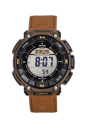 Pro Trek Climber Line Digital Leather Strap Solar PRG-340L-5 100M Men's Watch