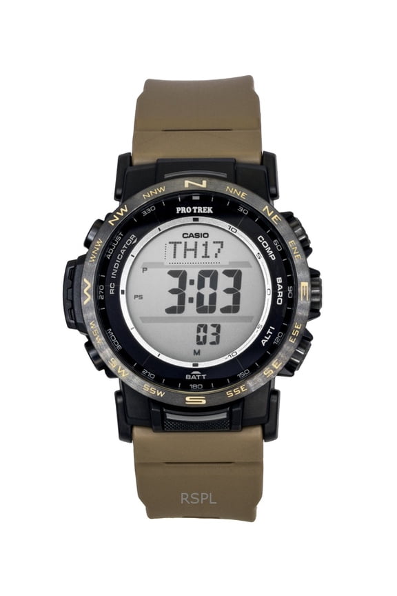 Pro Trek Digital Bio-Based Resin Solar PRW-35LD-5 100M Men's Watch