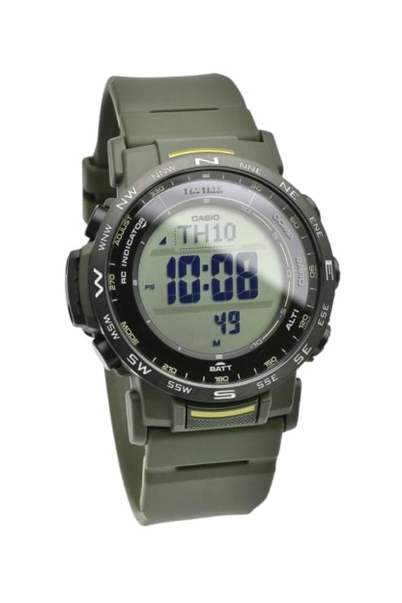 Pro Trek Digital Bio-Based Resin Strap Tough Solar PRW-35Y-3B 100M Unisex Watch