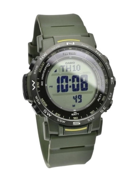 Pro Trek Digital Bio-Based Resin Strap Tough Solar PRW-35Y-3B 100M Unisex Watch