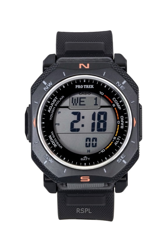 Pro Trek Digital Black Bio-Based Resin Strap Solar PRG-69-1 100M Men's Watch