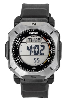 Pro Trek Digital Radio-Controlled Rubber Strap Solar PRW-69Y-1 100M Men's Watch