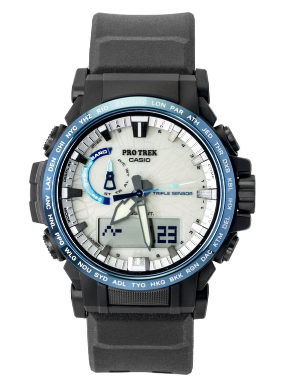 Pro Trek Dragon Eye Analog Digital Radio Control White Dial Solar PRW-61D-2 100M Men's Watch