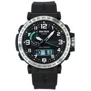 Casio Pro Trek Mens Black Dial Triple Sensor Solar Powered PRG601-1