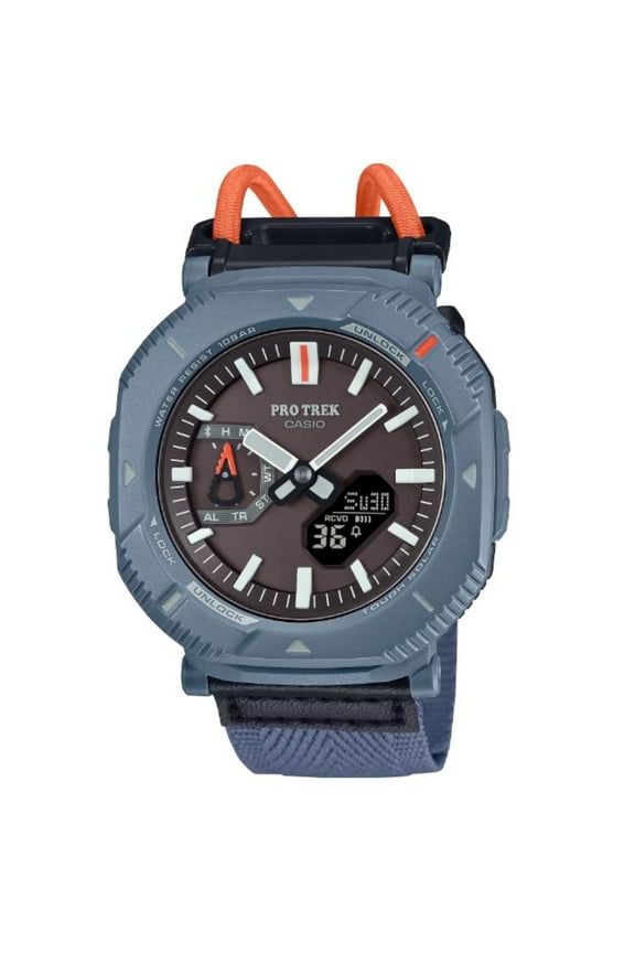 Pro Trek Tough Solar Bluetooth Connect Analog-Digital Blue Cloth Strap Watch - PRJB001B-2