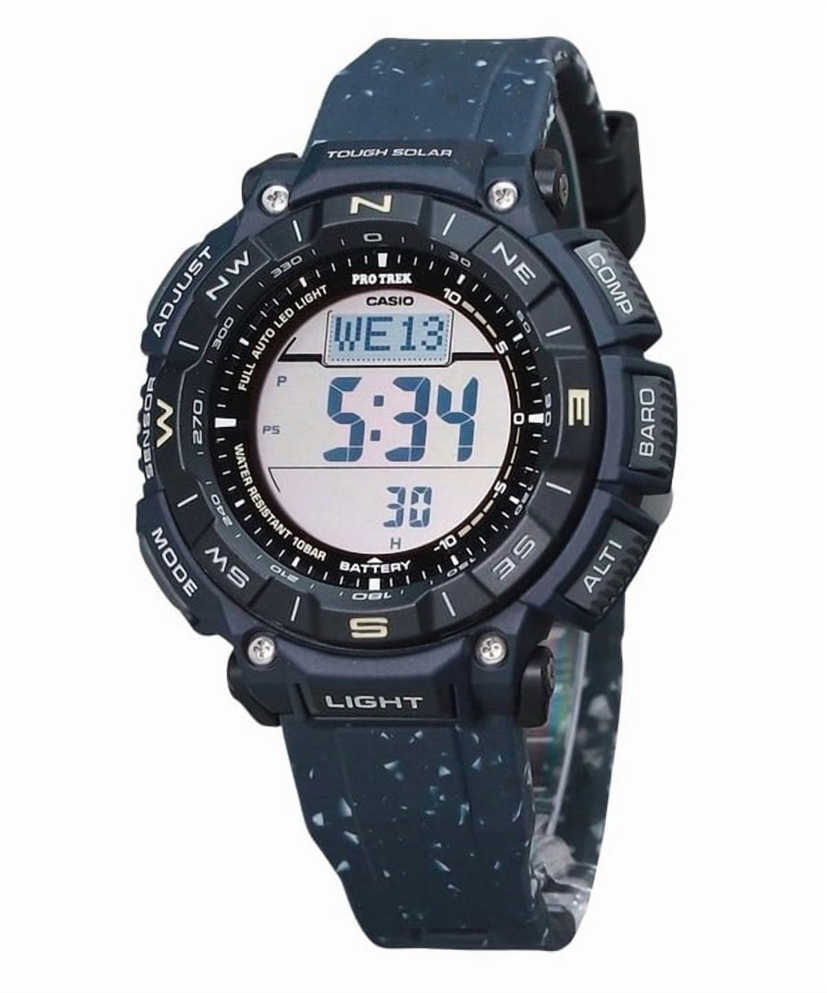 Casio ProTrek Men's Digital Watch, Blue Silicon Strap, Tough Solar ...