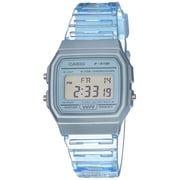 Casio Quartz Watch with Resin Strap, Blue, 20 Model F-91WS-2CF