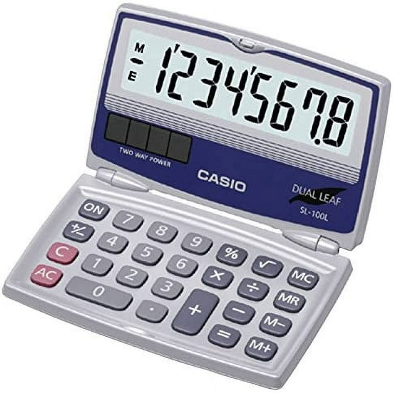 Casio solar powered calculator top