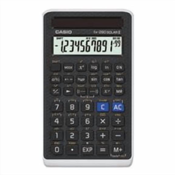 Casio Scientific Calculator FX260 Solar Powered Black