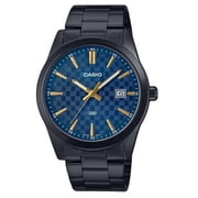 Casio Men s Black Watch with Blue Dial - MTP-VD03B-2AUDF