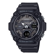 Casio Standard Analog Digital Resin Strap Grey Dial Quartz AEQ-120W-1BV 100M Mens Watch