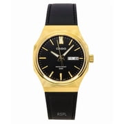 Casio Standard Analog Leather Strap Black Dial Quartz MTP-E735GL-1AV Mens Watch