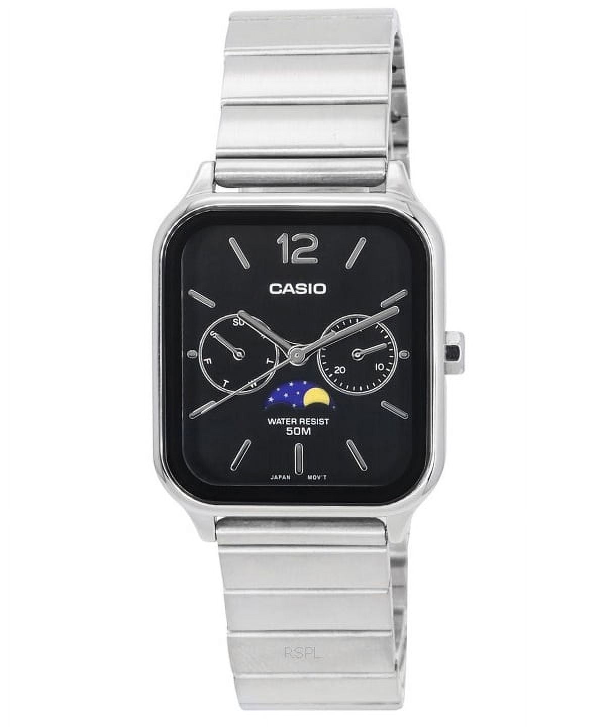 Casio Men's Standard Analog Quartz Watch with Moon Phase Casio Men's Standard Analog Quartz Watch with Moon Phase