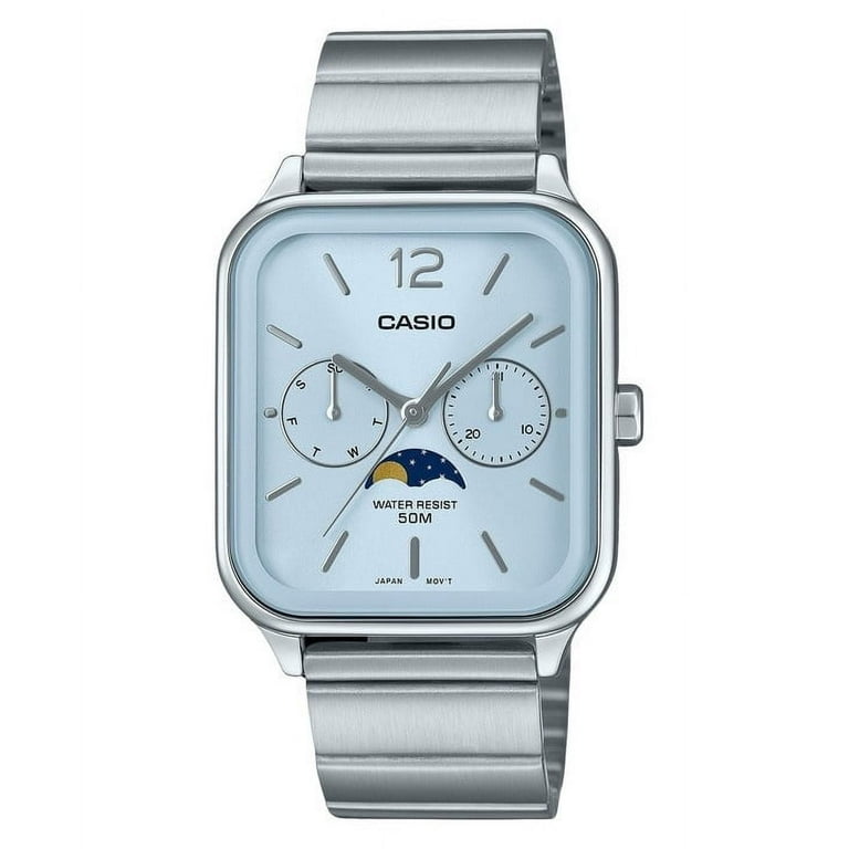 【即日発送可】CASIO MTP-M305D-2A STANDARD MENS Casio MTP-M305D-2AV Standard Analog Moon Phase Stainless
