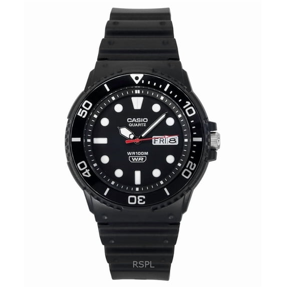 Casio Standard Analog Resin Strap Black Dial Quartz MRW-230H-1E1V 100M Mens Watch