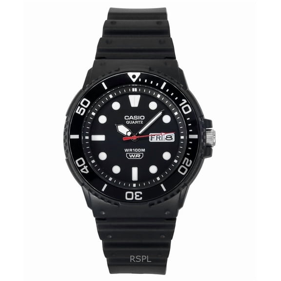 Casio Standard Analog Resin Strap Black Dial Quartz MRW-230H-1E1V 100M Mens Watch