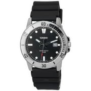 Casio Standard Analog Resin Strap Black Dial Quartz MTP-VD01-1E MTPVD01-1E Mens Watch
