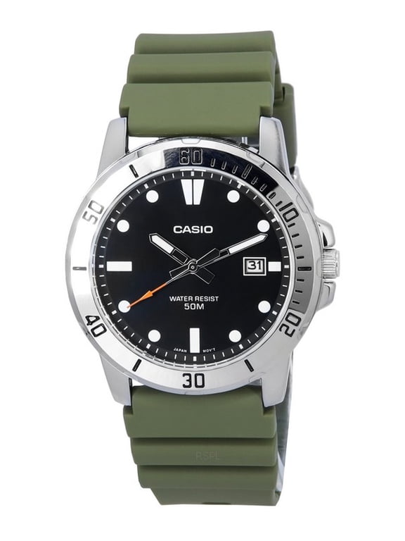 Standard Analog Resin Strap Black Dial Quartz MTP-VD01-3E MTPVD01-3E Men's Watch