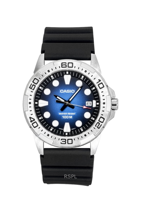 Standard Analog Resin Strap Blue Dial Quartz MTD-140-2AV 100M Men's Watch