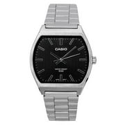 Casio Mens Black Dial Stainless Steel Square Analog Watch - MTP-B140D-1AVDF