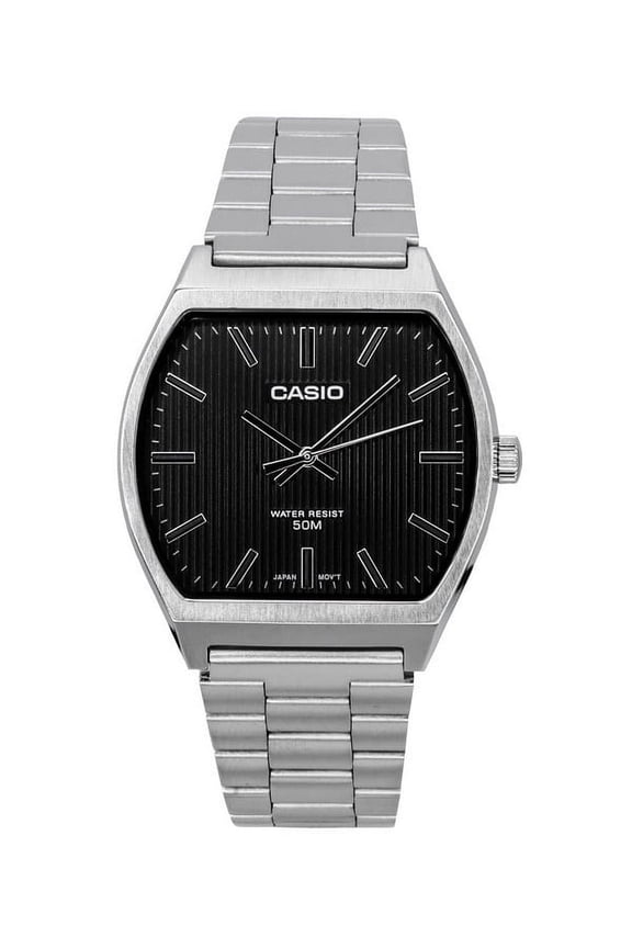 Standard Analog Stainless Steel Black Dial Quartz MTP-B140D-1A Men's Watch