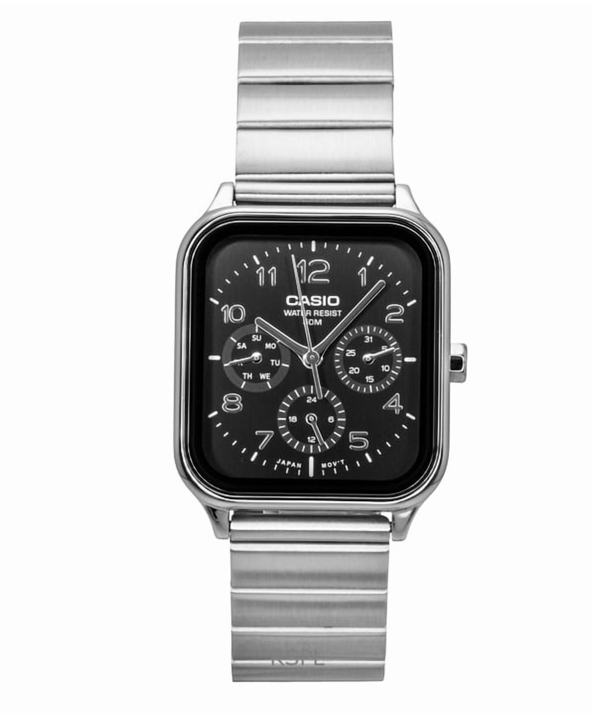 Casio Standard Analog Stainless Steel Black Dial Quartz MTP-M306D-1AV Men's Watch