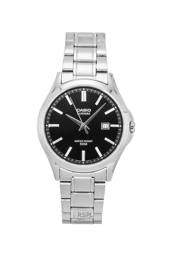 Standard Analog Stainless Steel Black Dial Quartz MTS-115D-1AV Men's Watch