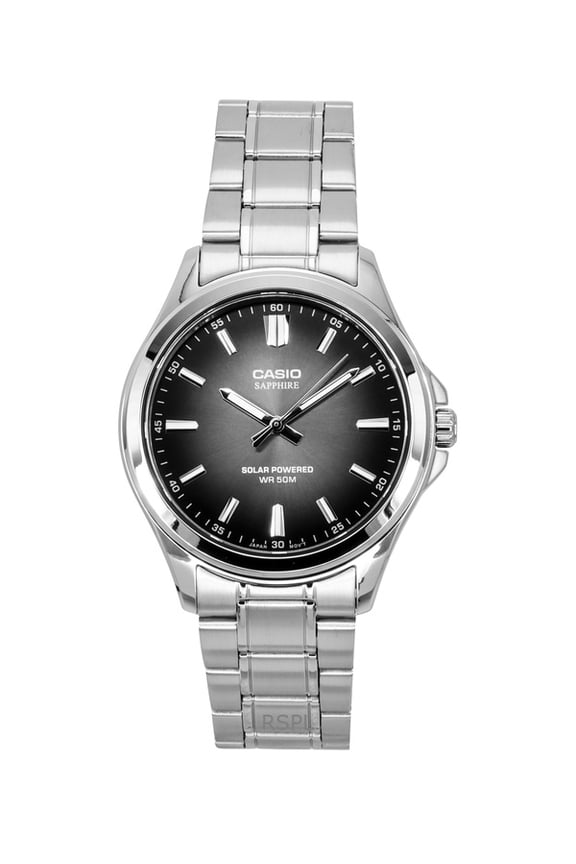 Standard Analog Stainless Steel Black Dial Solar MTS-RS100D-1AV Men's Watch