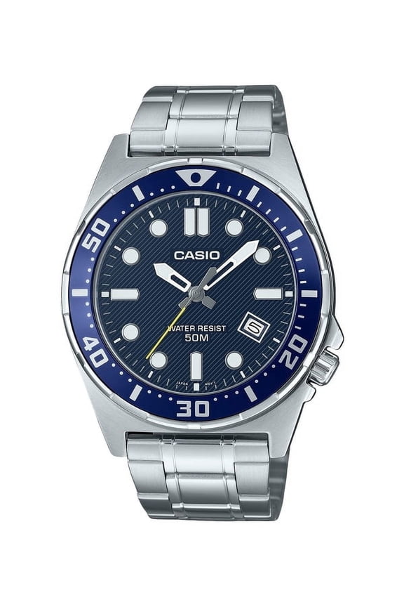 Standard Analog Stainless Steel Blue Dial Quartz MTD-135D-2AV Men's Watch