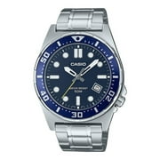 Casio Standard Analog Stainless Steel Blue Dial Quartz MTD-135D-2AV Mens Watch