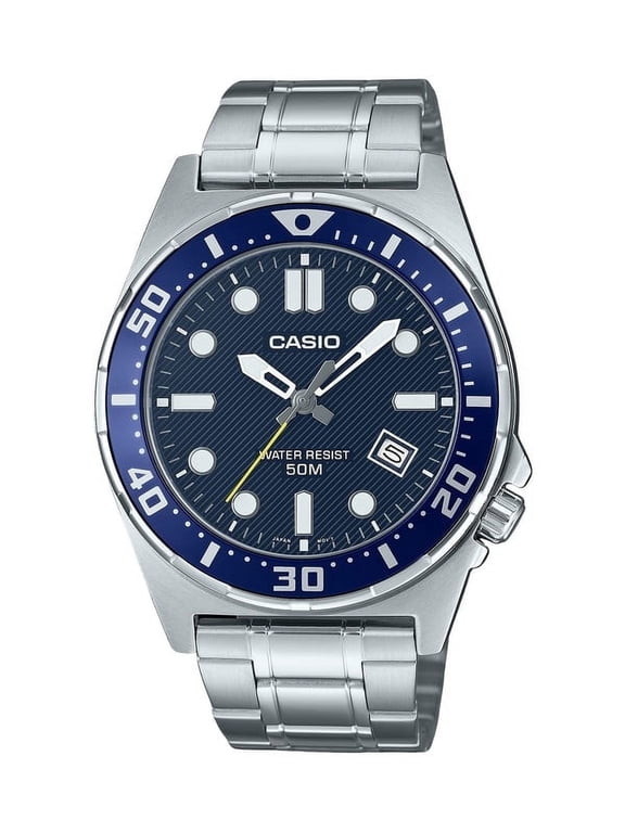 Standard Analog Stainless Steel Blue Dial Quartz MTD-135D-2AV Men's Watch