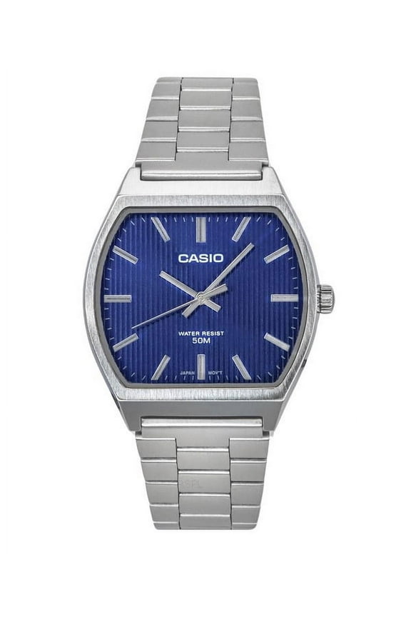 Standard Analog Stainless Steel Blue Dial Quartz MTP-B140D-2A Men's Watch