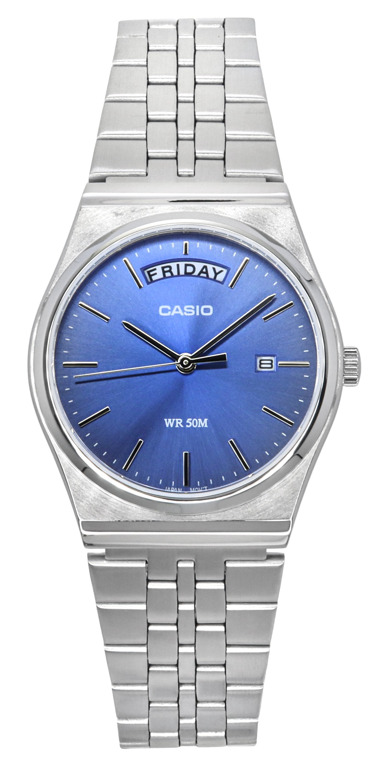 Casio Men’s Stainless Steel Analog Watch Light Blue Dial - MTP-B146D-2AVDF