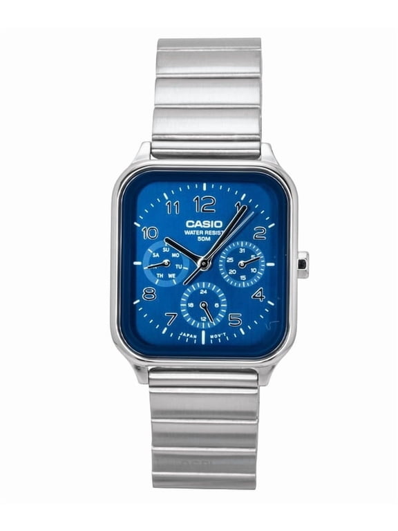 Standard Analog Stainless Steel Blue Dial Quartz MTP-M306D-2AV Men's Watch