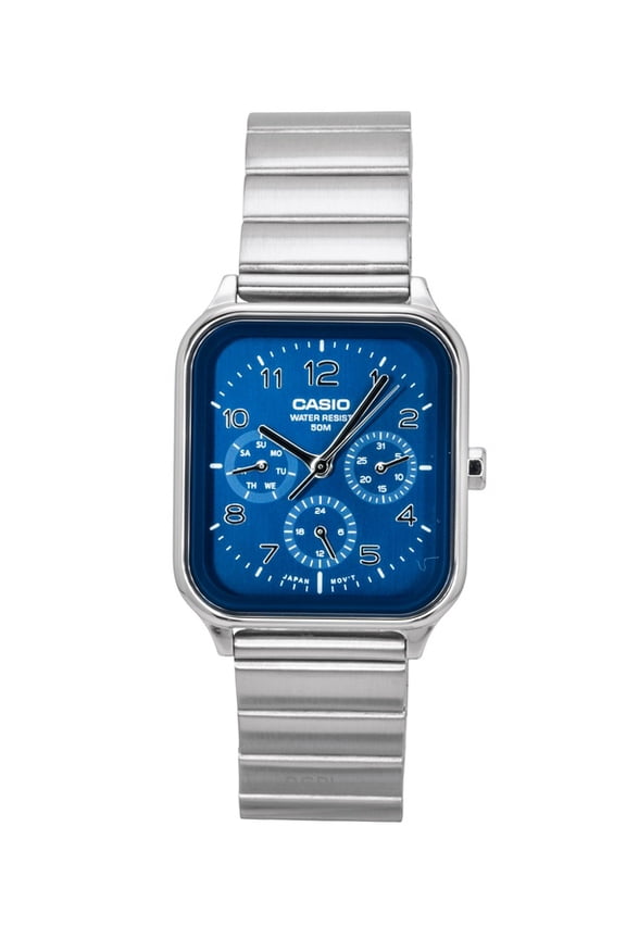 Standard Analog Stainless Steel Blue Dial Quartz MTP-M306D-2AV Men's Watch