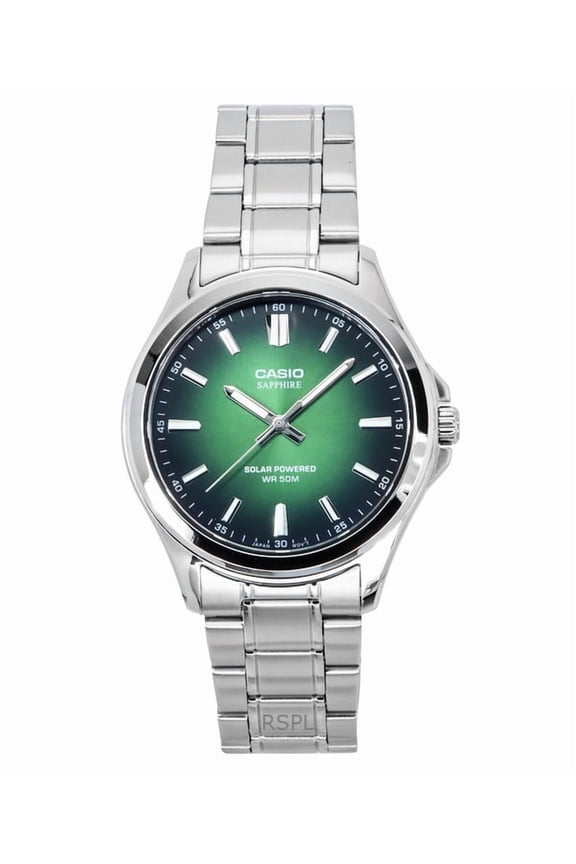 Standard Analog Stainless Steel Green Dial Solar MTS-RS100D-3AV Men's Watch