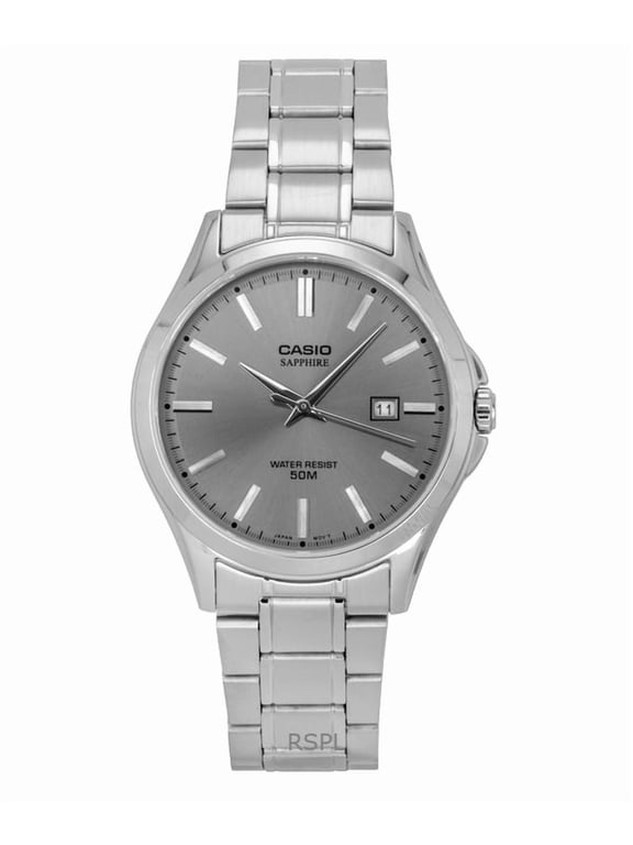Standard Analog Stainless Steel Grey Dial Quartz MTS-115D-8AV Men's Watch
