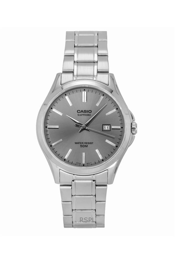 Standard Analog Stainless Steel Grey Dial Quartz MTS-115D-8AV Men's Watch