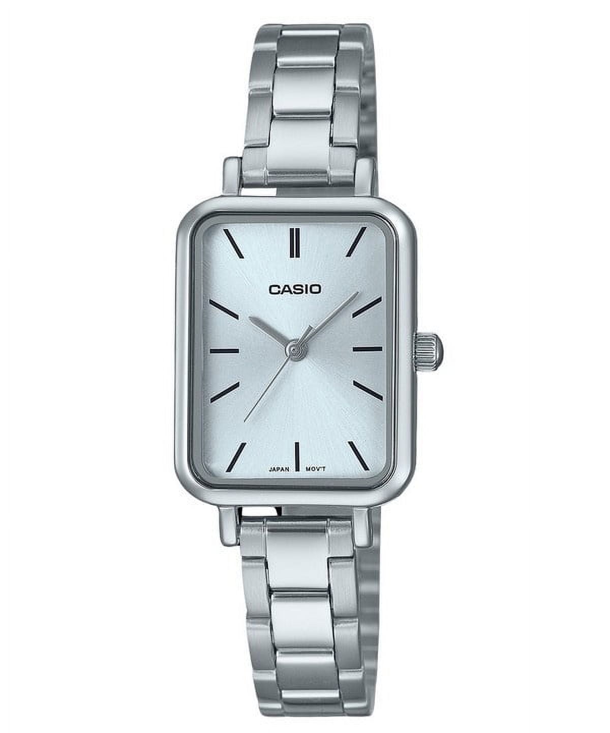 Casio Women’s Silver Watch with Light Blue Dial - LTP-V009D-2EUDF